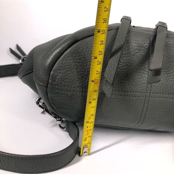 AllSaints Fetch Lea Backpack Handbag Mink Grey Leather Purse Bag OS - Picture 10 of 15